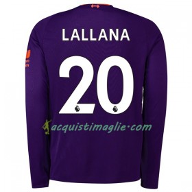 Divisa di Calcio Liverpool Lallana 20 Trasferta 2018/2019 Manica Lunga